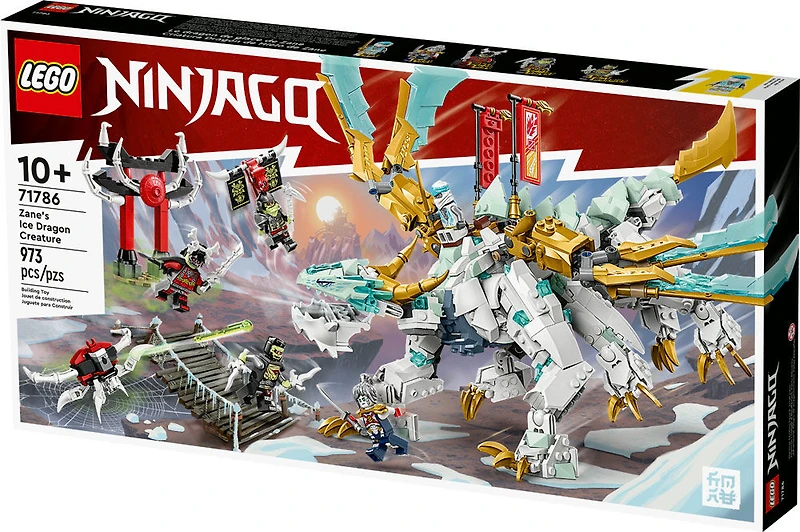 LEGO NINJAGO Le dragon de glace de Zane 71786 Ensemble de jeu de construction (973 pièces)