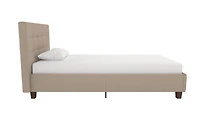 Lit rembourré Rose Jumeau Lit  de DHP- tan