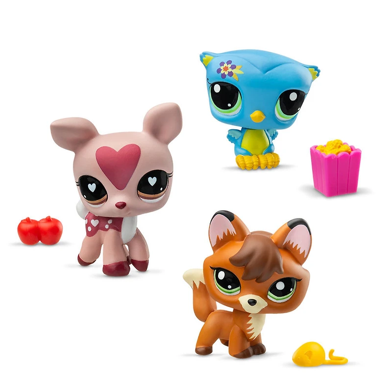 Trios d'animaux Littlest Pet Shop S3 - Animaux de la forêt