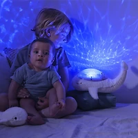 Cloud b Tranquil Whale Bundle w/Baby Plush Rattle Night Light w/ Under Water Effect and Music
