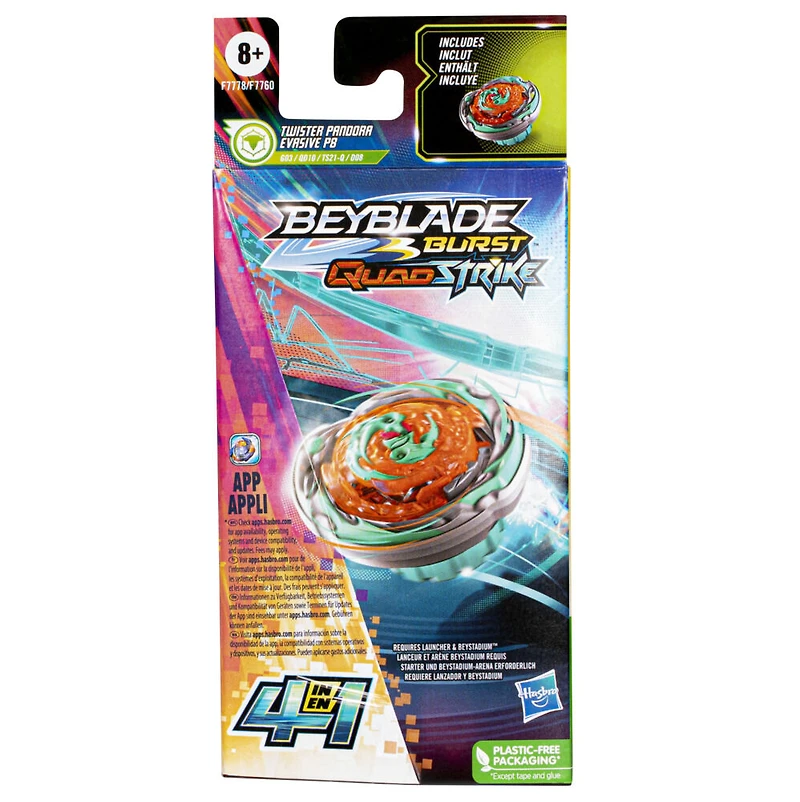 Beyblade Burst QuadStrike Single Pack Twister Pandora Evasive P8