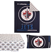 Ensemble de literie simple 4 pièces LNH- Jets de Winnipeg