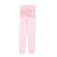 Baby Mode Signature Lot de 2 collants : rose et blanc