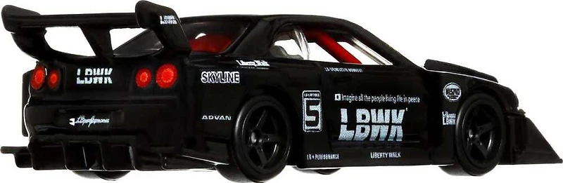 Hot Wheels Car Culture Circuit Legends Liberty Walk R34 Skyline Chase Car Vehicle