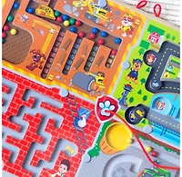 Paw Patrol Panneau labyrinthe de baguette magnétique 4-en-1 en bois