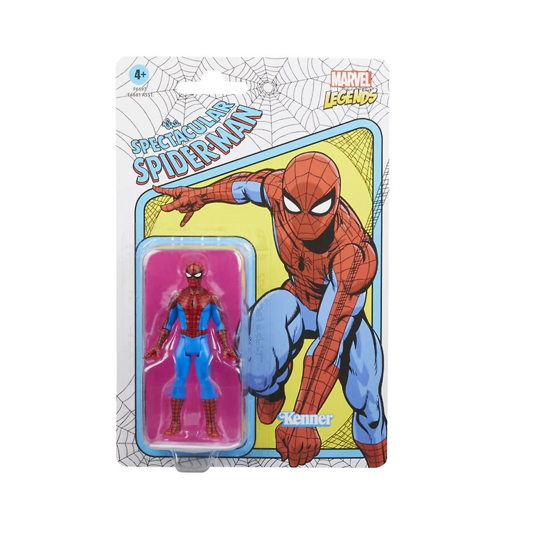 Marvel Legends Series Retro 375 Collection, figurine articulée de collection Spider-Man de 9,5 cm