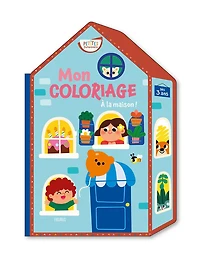 Mon coloriage à la maison - French Text