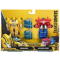 Transformers Buzzworthy Bumblebee,Transformers: Pack de 2 figurines Évasion à l'Energon