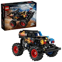 LEGO Technic Monster Jam Grave Digger Feu et Glace, Jouet de Camion à Rétrofriction 42199