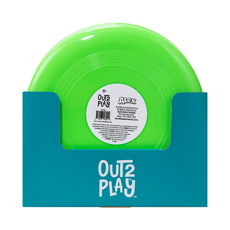 Out2Play - 9" Flying Disc - 1 per order, colour may vary (Each sold separately, selected at Random)