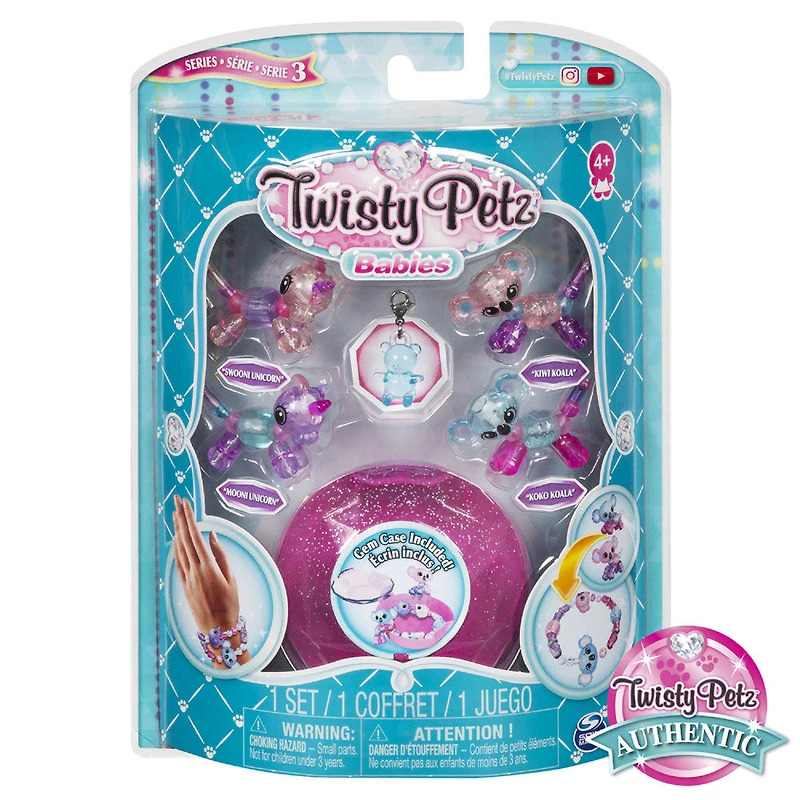 Twisty Petz, Série 3, Pack de 4 mini-animaux