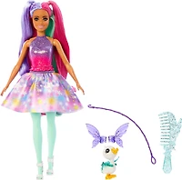 Barbie Doll with Fairytale Outfit and Pet, The Glyph, Barbie A Touch of Magic