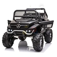 12V Mercedes Unimog 4WD Ride On - Black - English Edition
