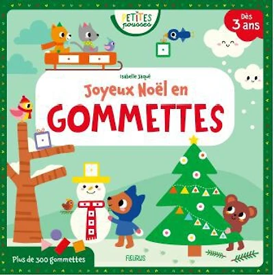 Mes Premiers Coloriages Et Stickers  Petites Pousses  Noël - French Text