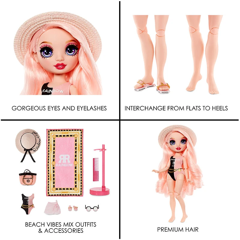 Rainbow High Pacific Coast Bella Parker - poupée-mannequin (rose)