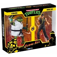 Teenage Mutant Ninja Turtles v. Cobra Kai: Leonardo v. Miguel Diaz - 6" Figurine (Pack de 2)