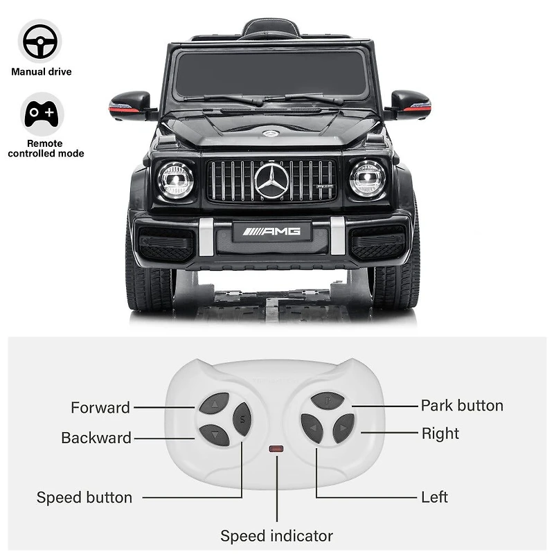 Voltz Toys Mercedes-Benz AMG G64 avec télécommande, noir