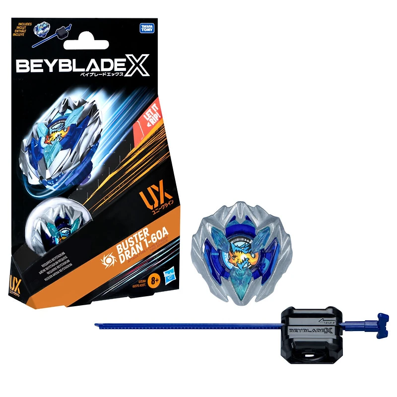 Beyblade X Starter Pack Buster Dran 1-60A UX avec toupie et lanceur