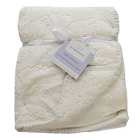 Koala Baby Couverture Sherpa en relief   crème.