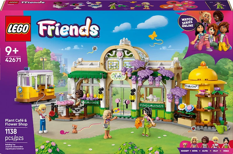 LEGO Friends Plant Café & Flower Shop Pretend Play Building Toy for Girls and Boys, 9+ - 42671