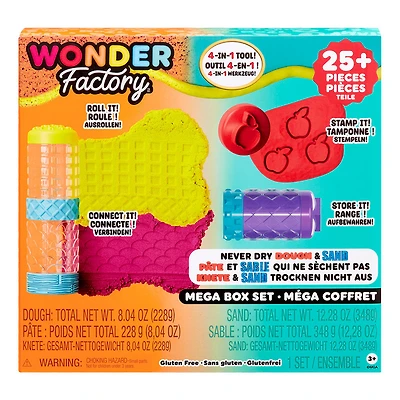 Wonder Factory Never Dry Dough & Sand Mega Box Set