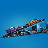 LEGO City Car Transporter Truck with Sports Cars Playset, Car Toy, 4 Vehicle Toys, 60408