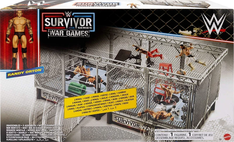 WWE-Coffret Les Guerriers du Ring Survivor Series-coffret avec 2rings
