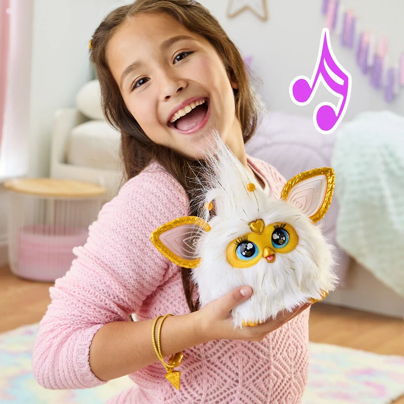 Furby Gold Glam Interactive Plush Toy - English Edition
