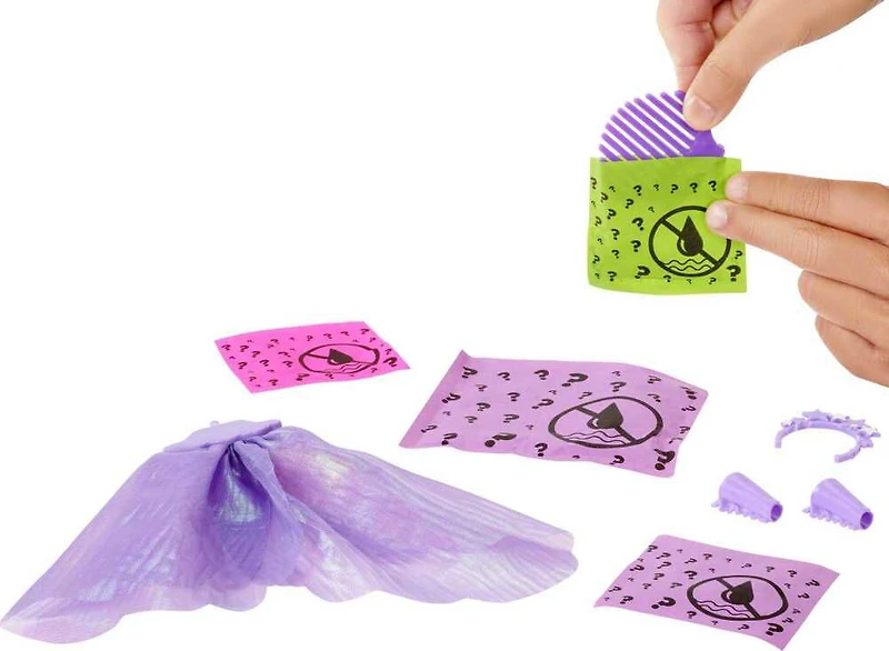 Barbie Color Reveal Mermaid Doll with 7 Surprises, Rainbow Mermaid Series - Styles May Vary