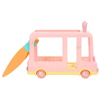Jeu d'autobus BABY BORNMD Surprise avec 2 mini bébés jumeaux exclusifs / terrain de jeu 6 en 1 mobile pour tous vos animaux et bébés BABY BORNMD Surprise à collectionner / peut convenir à 20+ mini bébés BABY BORNMD Surprise