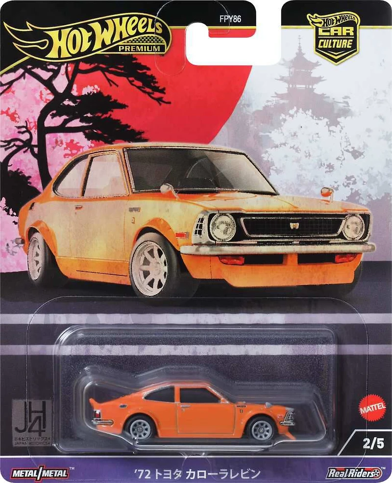Hot Wheels Premium Car Culture Japan Historics 4 Toyota Corolla TE 27 1:64 Scale Collectible Vehicle