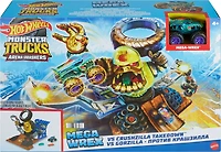 Hot Wheels-Monster Trucks Arena Smashers-Combat Mega-Wrex vs Gorzilla