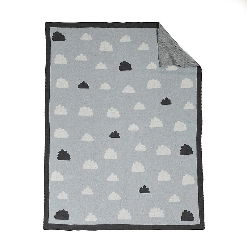 Couverture pour bébé en coton, des nuages