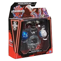 Bakugan Starter 3-Pack, Special Attack Bruiser, Dragonoid, Hammerhead et Nillious, figurines articulées personnalisables qui tournent et cartes à collectionner