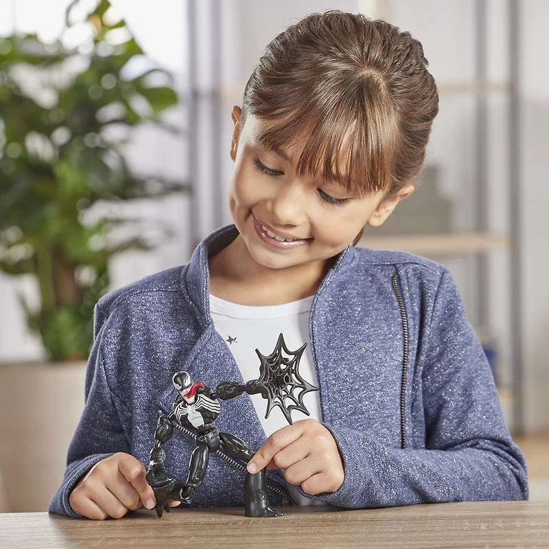 Marvel Spider-Man Bend and Flex Venom Action Figure Toy, 6-Inch Flexible Figure