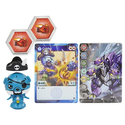Bakugan, Coffret Pirate Cubbo, Figurines articulées transformables Geogan Rising à collectionner