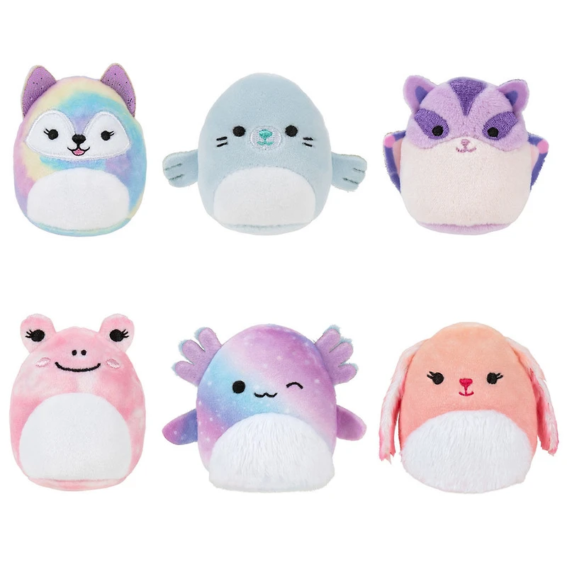 Squishville mini Squishmallow, paquet de 6 - Escouade déchaînée