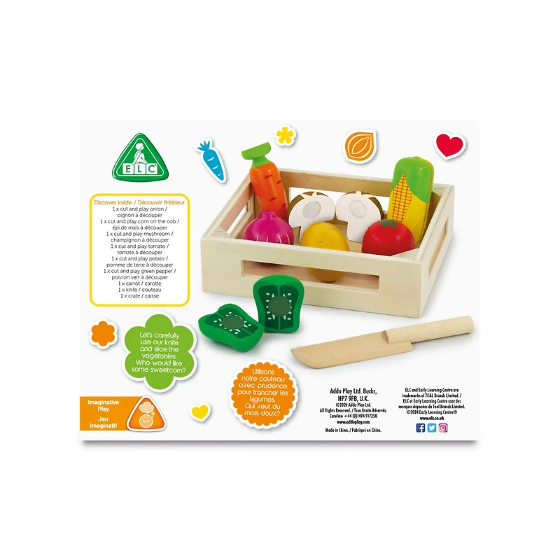 Early Learning Centre Wooden Crate Of Vegetables - English Edition - Notre Exclusivité