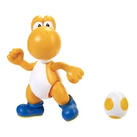 Figurines Super Mario 4 pouces - Yoshi orange avec oeuf