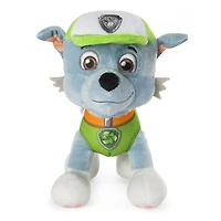 PAW Patrol - Peluche Rocky de 20 cm, peluche en position debout avec détails cousus