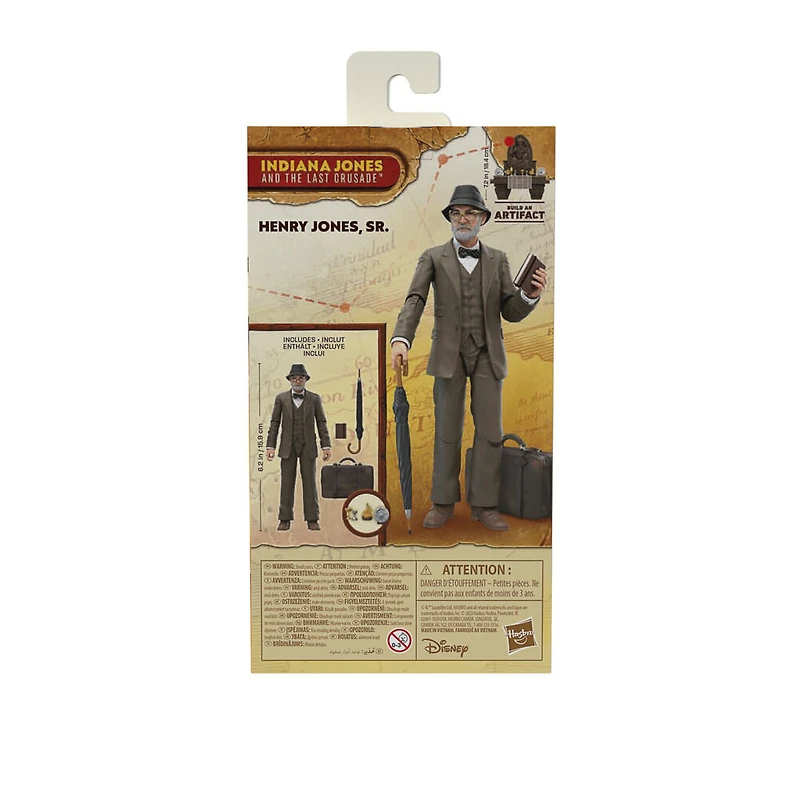 Indiana Jones et la dernière croisade, figurine Henry Jones, Sr. Adventure Series de 15 cm