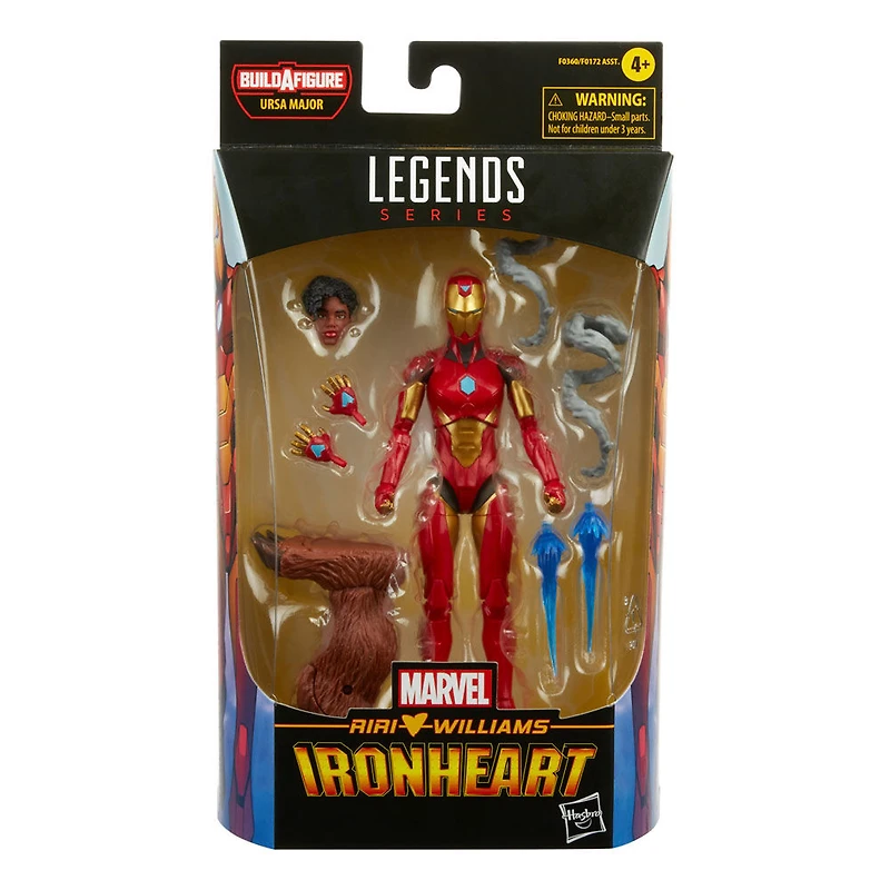 Hasbro Marvel Legends Series, figurine Ironheart de 15 cm, avec 5 accessoires et pièce Build-a-Figure