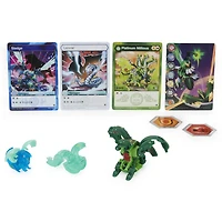Bakugan Evolutions, Coffret Platinum Power Up Nillious avec Nano Sledge et Lancer