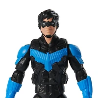 DC Comics, Figurine articulée Nightwing avec 2 accessoires mystère, 10 cm