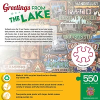 Masterpieces Puzzle Company Greetings From - The Lake 550 Piece Puzzle - English Edition