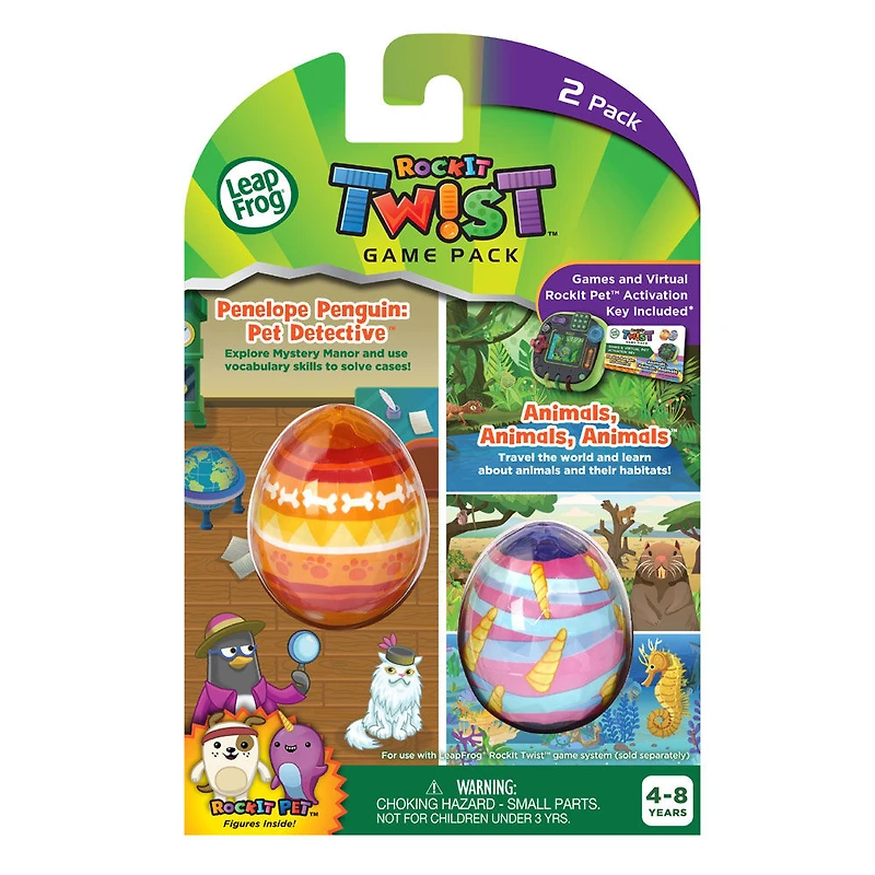 LeapFrog RockIt Twist 2 Pack: Penelope Penguin: Pet Detective and Animals, Animals, Animals - English Edition