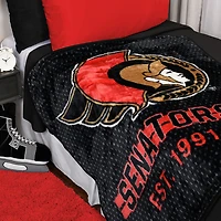 Couverture douce en peluche des Senateurs d'Ottawa de la LNH ( x pouces