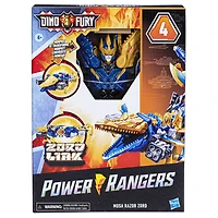 Power Rangers Dino Fury Mosa Razor Zord, Zord robot dinosaure avec système d'assemblage Zord Link