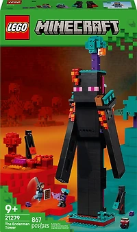 LEGO Minecraft The Enderman Tower Building Toy for Boys, Girls, and Gamers Ages 9+ - 21279