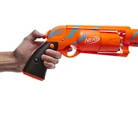 Nerf Fortnite, blaster 6-SH avec revêtement Camo Pulse, mécanisme à percuteur, barillet rotatif 6 fléchettes